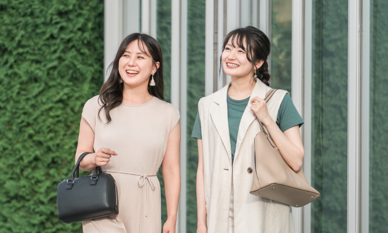仕事終わりの女性